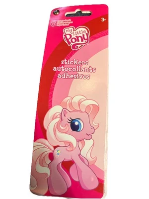 My Little Pony 6 pegatinas hojas únicas 2010 Hasbro nuevo impresión rosa Foto 1 de 4