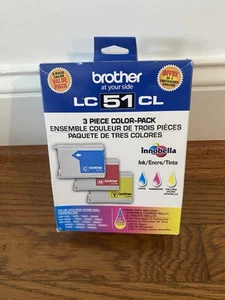 Paquete de 3 cartuchos de color Brother LC51CL cian magenta amarillo LC513PKS 2024 - Imagen 1 de 2