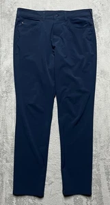 Mizzen+Main Pants Mens 34x30* Blue Helmsman Slim Fit Performance Stretch Golf - Picture 1 of 12