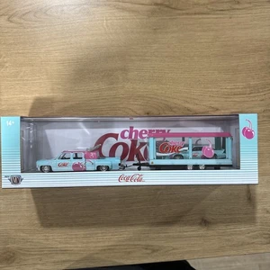 M2 Machines Hauler 1973 Chevrolet Cheyenne Super 30 & Iroc-Z Cherry Coke TW40 - Picture 1 of 8