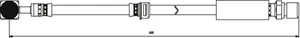 Brake Hose fits SAAB 9-5 YS3E 3.0 Front 98 to 05 B308E Hydraulic 4565743 Apec - Picture 1 of 1