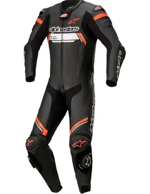TRICORE ENTERPRISES Alpinestars Missile V2 Ignition Mens Motorbik Leather Suit Black/Red By TriCore