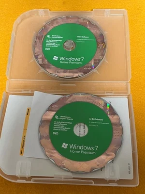 Windows 7 Home DVD 32 Bit 64 Bit mit KEY - Bild 1 von 2