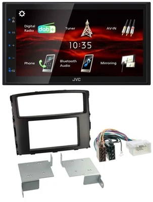 JVC USB Bluetooth MP3 DAB 2DIN Autoradio für Mitsubishi Pajero Shogun ab 14 - Bild 1 von 4