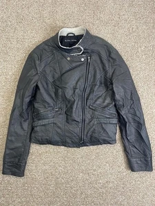 Giacca Moto Blanc Noir Donna Renegade Maglia Colore Nero Large - Foto 1 di 12