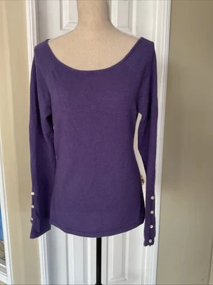 Bloomingdale’s Women’s Classic Cashmere  Crewneck Sweater Size XL - Image 1 of 4