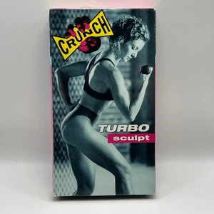 Crunch Turbo Sculpt - New Sealed! VHS 1995 Tape Fitness Workout Exercise Anchor - Picture 1 of 6