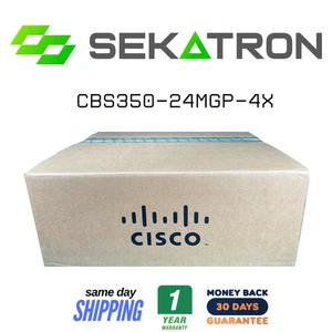 🔀 Cisco CBS350-24MGP-4X • 24× Ports (Multi-Gig + PoE) • 4× 10G SFP+ ⚡FastShip - Picture 1 of 2