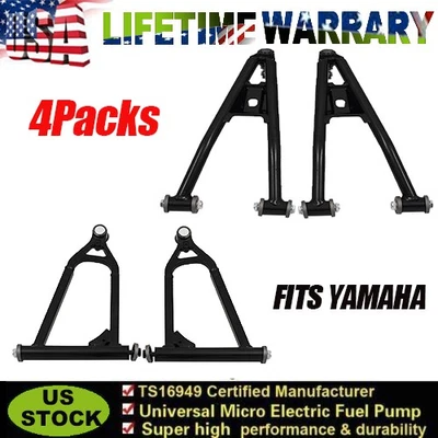 4Pcs For Yamaha 06-23 Raptor 700/04-13 YFZ450 Front Upper Lower Left Right A-Arm - Image 1 of 4