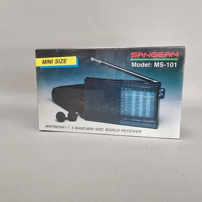 Receptor Sangean MS-101 - MW/FM/SW 1-7 - 9 Band World - Tamanho Mini - Imagem 1 de 4