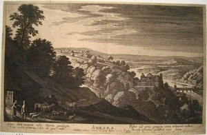 Aurora Morgendämmerung Heidelberg Kupferstich Merian Jugendwerk 1624 W. 376 - Picture 1 of 2