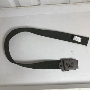Official BSA Boy Scouts of America Web Belt S/M Green Uniform Adjustable 32” - Picture 1 of 4