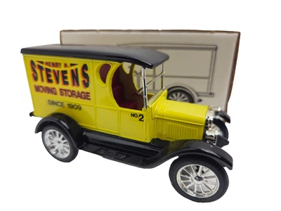 Ertl Henry H. Stevens 1923 Chevrolet Delivery Van Truck Coin Bank 1/25 Scale NIB - Image 1 of 4