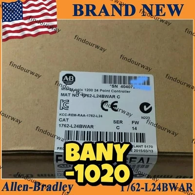 PLC-AB 1762-L24BWAR MicroLogix 1200 PLC, 24 I/O (14DI/10DO) New Sealed - Image 1 of 4