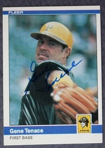 Pittsburgh Pirates Star Gene Tenace Autographed signed 1984 Fleer Baseball card- - Picture 1 of 1