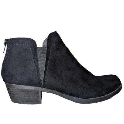 Carlos by Carlos Santana Black Ankle Boots BATES 2  Faux Suede Booties Size 8 - Image 1 of 4