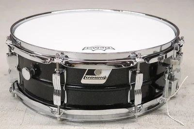 Ludwig LM404 Acrolite 5x14" Snare Drum Black Galaxy Vintage 1980's - Image 1 of 4