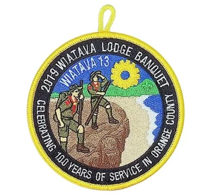 Wiatava Lodge 13 Orange County Council CA 2019 Banquet Patch YEL Bdr - Picture 1 of 2