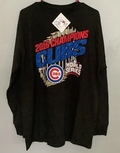 2016 Chicago Cubs world series champions Long Sleeve shirt xl Black - Imagen 1 de 6
