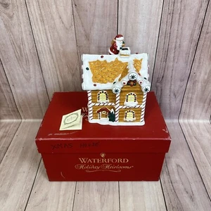 Holiday Heirloom Cookie Jars by WATERFORD Gingerbread House Candy Jar Retired - Picture 1 of 15