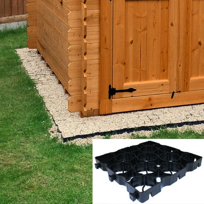 TRUE PRODUCTS SHED BASE KIT Eco Plastic Grids Weed Fabric All Sizes TruePave Pavers Path Drive