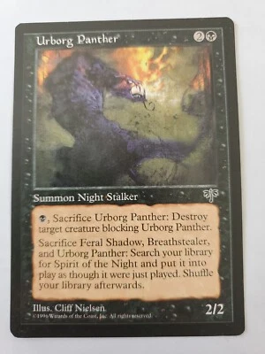 MTG Magic The Gathering Card Urborg PantherSummon Night Stalker Black Mirage - Image 1 of 2