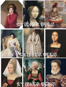 Junk Journal Supplies Great Paintings Women Collage Sheet Scrapbooks Card Making - Picture 1 of 1