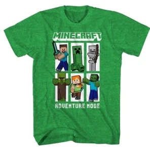 Minecraft Adventure Mode Youth Boys Short-Sleeve T-Shirt, XL (14/16) NEW - Picture 1 of 2