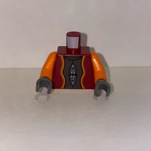 1X Lego Torso, Arms, Hands Minifigure Star Wars Nute Gunray Dark Red SW024 Parts - Picture 1 of 2