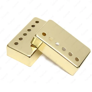 2 Pcs Gold LP Humbucker Guitar Pickup Cover 50mm Neck/52mm Bridge For Les Paul - Picture 1 of 4