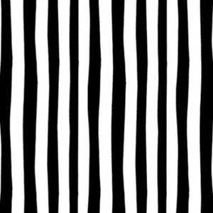 Kaufman Celebrate Dr Seuss 10792 2 Black White Stripe Cotton - Picture 1 of 1