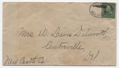 1890s Wilmington DE oval handstamp 1ct green 1st bureau cover [S.4067] - Image 1 of 3