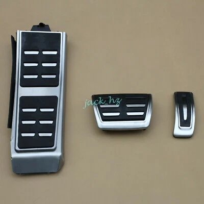 Footrest Dead Gas Brake Pedal Cover Set For Audi A4 B8 A5 A6 A7 Q5 Porsche Macan - Image 1 of 4