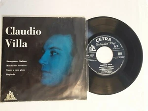 (ita3) CLAUDIO VILLA 4 brani 45 GIRI - Bild 1 von 2