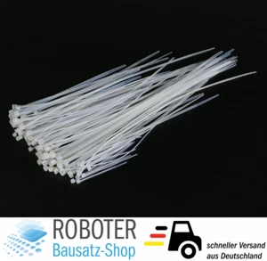 Kabelbinder Sortiment - 100 Stück mit 10 Größen Kabelmanagement cable ties DIY - Bild 1 von 1