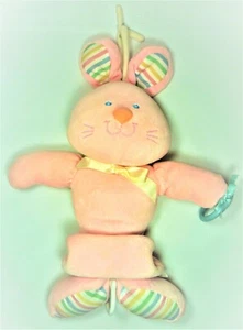SPIELZEUG - FIRST PEEK, PLÜSCH BABYWIEGE MUSIKSPIELZEUG - STRETCH HASE mit SPIEGEL - NEU - Bild 1 von 8