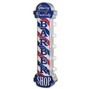 Barber Shop Marquee LED Sign, Vintage Style, Double Sided 30", Battery Operated - Picture 1 of 6