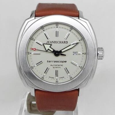 Reloj JEANRICHARD 60500-11-C01-FK6A Terrascopio Esfera Marfil 46mm 100M Fecha SS Hombre Foto 1 de 4