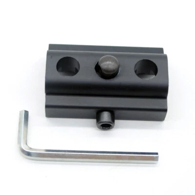 Black Bipod Adapter Sling Stud Fit for 20mm Picatinny/Weaver Rail 3 Hole Adaptor - Image 1 of 4
