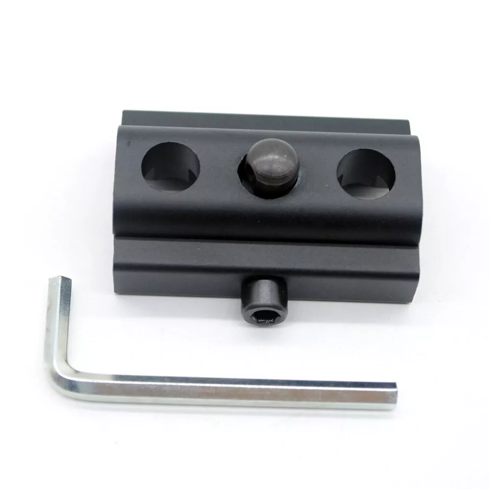 Black Bipod Adapter Sling Stud Fit for 20mm Picatinny/Weaver Rail 3 Hole Adaptor - Image 1 of 4