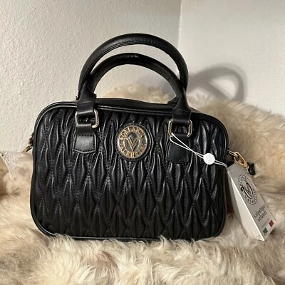 NWT Valentino Orlandi Satchel / Crossbody - Beautiful Black - Designed In Italy - Image 1 of 4