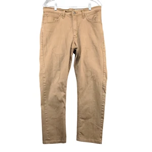 Wrangler Men's Regular Fit Taper Leg Jeans Brown 32x28 5-Pocket - Picture 1 of 15