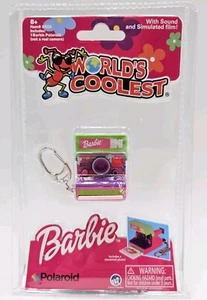 New World's Smallest Coolest BARBIE Polaroid Camera Keychain Miniature W Sound - Picture 1 of 10