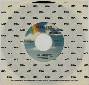 Mills Brothers-The Glow Worm/Lazy River    New & Unplayed 45 MINT (M) Condition - Picture 1 of 4
