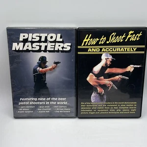 Lot of 2 Lenny Magill Gun DVDs Pistol Masters How to Shoot Fast and Accurately - Picture 1 of 2