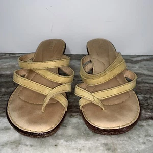 sandali con cinturino nato burro noce marrone chiaro f85807 C8FC19 donna 9M - Foto 1 di 10