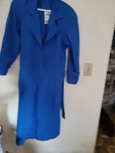 J. Trench coat donna Gallery blu vintage taglia 9/10 - Foto 1 di 11