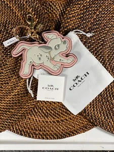 Coach Disney Dalmatian Leather Bag Charm Key Chain - NWT - Picture 1 of 3