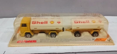 MAJORETTE 1/87  CAMION +  RIMORCHIO SHELL    N° 327  MADE IN FRANCE ANNI 80 - Immagine 1 di 3