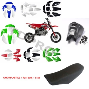 Plastics Fender Kit Fuel Tank Seat for Honda CRF70 Taotao DB17 XR70 Pit Bike SSR - Picture 1 of 18